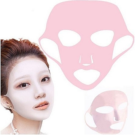 Silicone Mask for Beauty Treatments, pink - Deni Carte