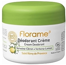 "مزيل عرق كريمي "ليمون - رعي الحمام Florame Orange-Mandarine Cream Deodorant	