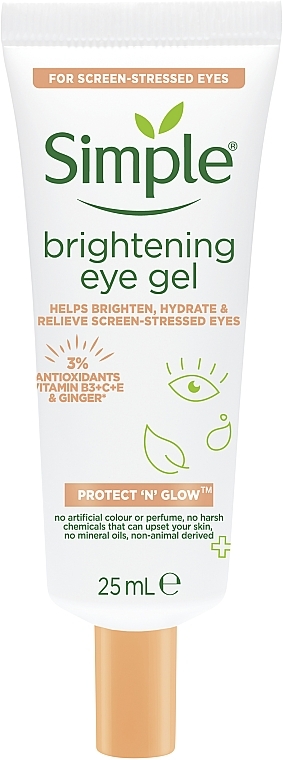 جل مفتح لمنطقة حول العين - Simple Protect N Glow Brightening Eye Gel