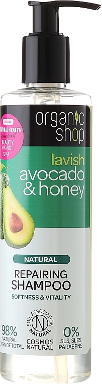 Shampoo - Organic Shop Avocado & Honey Repairing Shampoo