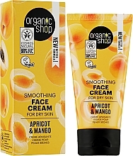 Avocado & Aloe Cream for Dry Skin Organic Shop Smoothing Cream Apricot & Mango