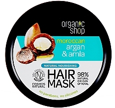 Nourishing Hair Mask Organic Shop Argan And Amla Hair Mask