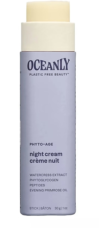 Ночной крем-стик для лица с пептидами Attitude Oceanly Phyto-Age Night Cream