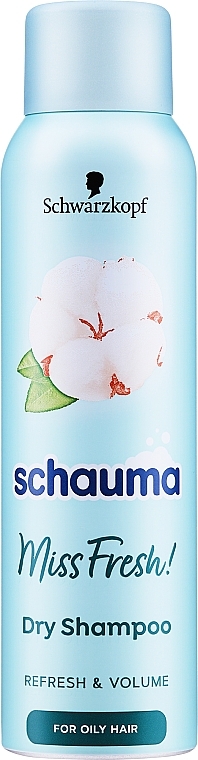 Kuiv šampoon rasustele juustele - Schwarzkopf Schauma Miss Fresh Dry Shampoo