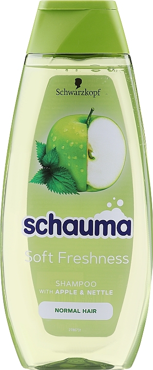 Šampoon normaalsetele juustele "Roheline õun ja nõges" - Schwarzkopf Schauma Clean & Fresh Shampoo With Green Apple & Nettle