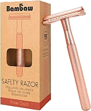 Бритва со сменным лезвием, розовая Bambaw Safety Razor