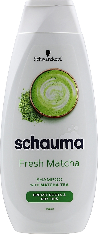 Šampoon rasuste juurte ja kuivade otstega juustele - Schauma Fresh Matcha Shampoo