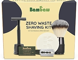 Набор Bambaw Zero Waste Shaving Kit Black (razor + sh/soap/80g + sh/brush/1pcs + blades/5pcs)