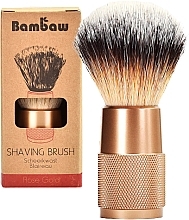 Помазок для бритья, розовое золото Bambaw Vegan Shaving Brush Rose Gold