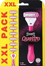 Бритвенный станок с 8 сменными кассетами Wilkinson Sword Quattro for Women Blades XXL Pack