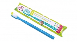 Зубная щетка из биопластика со сменной головкой, мягкая, голубая Lamazuna Toothbrush