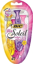 Набор бритв без сменных картриджей "Miss Soleil Colour Collection", 4шт Bic