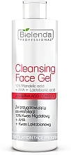 Koorimisgeel 10% mandelhape + AHA + laktobioonhape Bielenda Professional Exfoliation Face Program Cleansing Face Gel