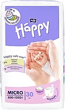 Детские подгузники "Happy" Micro (600-1200 г, 30 шт) Bella Baby