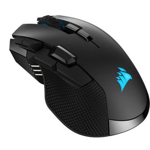 Corsair IRONCLAW RGB WIRELESS Wireless / Wired, 18000 DPI, Wireless connection, Rechargeable, Black