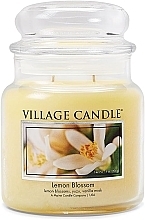 Scented Candle in Glass Jar Village Candle Lemon Blossom