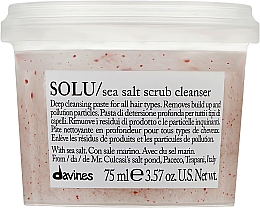 Cleansing Sea SaltPaste-Scrub for All Hair Types Davines Solu Sea Salt Scrub Cleanser