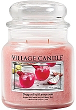 Scented Candle in Glass Jar Village Candle Dragon Fruit Lemonade