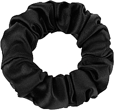 Midi Natural Silk Scrunchie, black MAKEUP