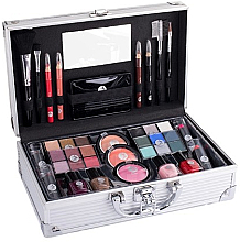 Beauty Case Cosmetic 2K Fabulous Beauty Train Case Complete Makeup Palette