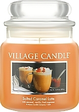 Scented Candle in Jar "Salty Caramel Latte" Village Candle Salted Caramel Latte