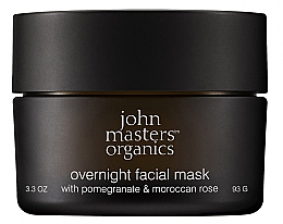 Night Face Mask with Pomegranate & Moroccan Rose John Masters Organics Overnight Facial Mask With Pomegranate & Moroccan Rose