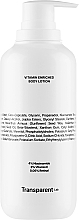 Vitamin Body Lotion Transparent Lab Vitamin Enriched Body Lotion