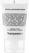 Anti-Aging Face Cream with Retinal & Bakuchiol Transparent Lab Retinal Age Reverse Cream