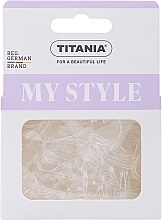 Elastic Hair Bands, translucent, 150 pcs Titania