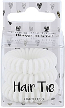 Hair Ties, white Cosmetic 2K Hair Tie White