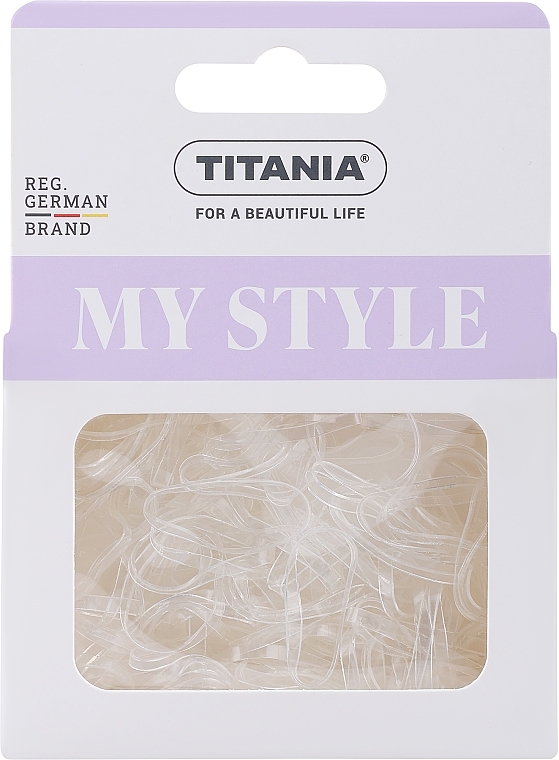 Elastic Hair Bands, translucent, 150 pcs - Titania