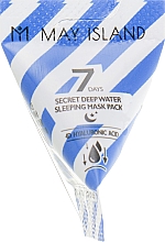 Moisturizing Hyaluronic Acid Night Mask May Island 7 Days Secret Deep Water Sleeping Mask Pack