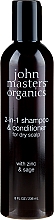 Shampoo-Conditioner for Dry Scalp John Masters Organics Zinc & Sage Shampoo & Conditioner