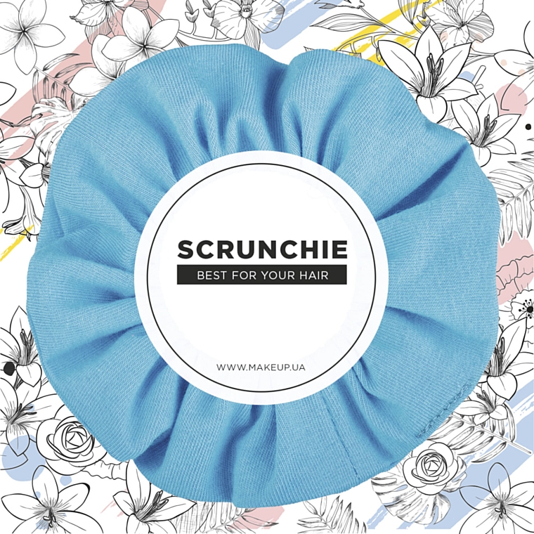 Knit Classic Scrunchie, turquoise - MAKEUP Hair Accessories