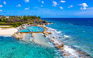 Bilder Vereinigtes Königreich Küste Meer Tropen Schwimmbecken Bermuda Natur