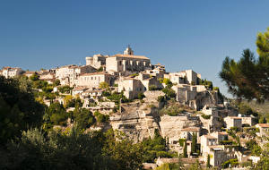 Фотография Франция Дома Прованс Gordes Города