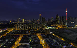 Hintergrundbilder Malaysia Haus Nacht Kuala Lumpur Städte