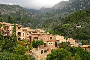 Fotos Spanien Haus Gebirge Wälder Mallorca Fornalutx