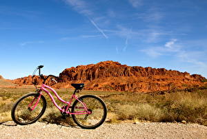 Hintergrundbilder Himmel Vereinigte Staaten Fahrrad Nevada Valley of Fire state park Natur