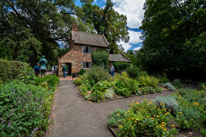 Hintergrundbilder Australien Melbourne Gebäude Parks Strauch Captain Cook Garden Natur