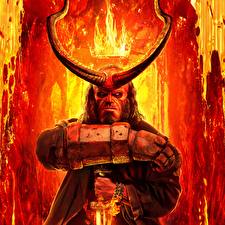 Hintergrundbilder Krone Feuer Dämonen Horn Hand Hellboy 2019 Film