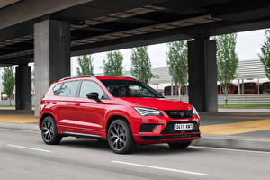 Tapety na pulpit Cupra Czerwony Metaliczna 2018-19 Ateca Worldwide