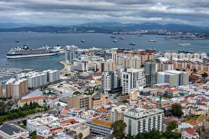 Fotos Schiff Haus Vereinigtes Königreich Kleine Bucht Gibraltar Städte