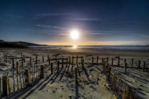 Papel de Parede Desktop Irlanda Costa Sol Praias Donegal, Maghery Beach