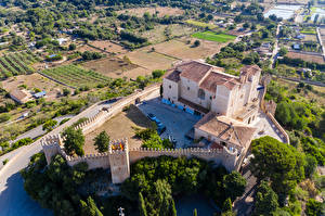 Fotos Spanien Mallorca Kloster Gebäude Zaun Von oben Sant Salvador