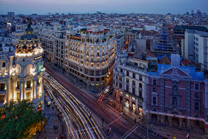 Bilder Spanien Madrid Gebäude Stadtstraße