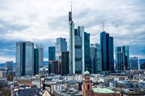 Hintergrundbilder Deutschland Wolkenkratzer Frankfurt am Main