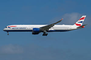 Фотография Эйрбас Самолеты Пассажирские Самолеты Сбоку A350-1000, British Airways Авиация