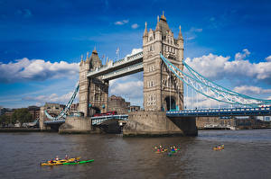 Wallpapers England River Bridges Boats London