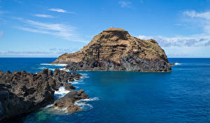 桌面壁纸，，葡萄牙，岛，岩，Madeira，